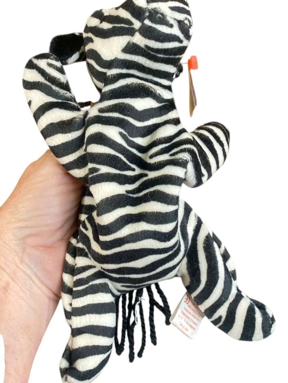 Ty Beanie Babies Ziggy the Zebra 1995 Original Retired Vintage Stuffed Plush